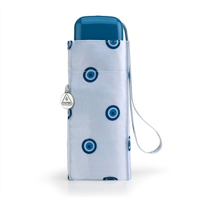 L501-4372 EvilEye (Горошек на белом) Зонт женский механика Fulton