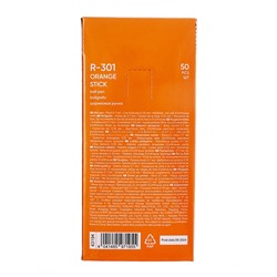 Ручка шариковая ErichKrause R-301 Orange Stick, узел 0.7 мм, чернила синие, длина линии письма 2000 метров, штрихкод на ручке