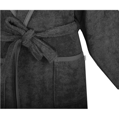 Халат Велюровый Мужской (XXL) Ecosoft Antrasit Bay XXlarge Bornoz- EcoCotton