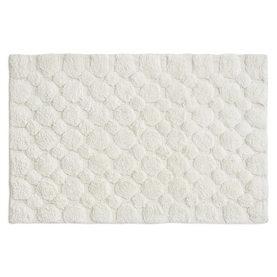 Коврик для ванной Bubbles белого цвета из коллекции Essential, 50х80 см
