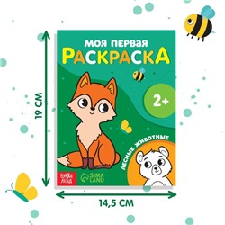 Раскраска "Лесные животные", 16 стр.