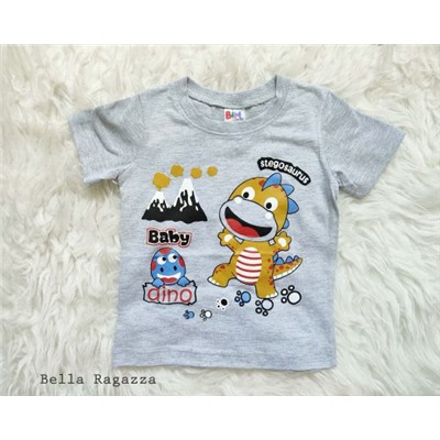 Футболочка для мальчика, серая с дракошей