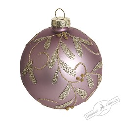 Шар "Пальметта" капучино (стекло) 8 см