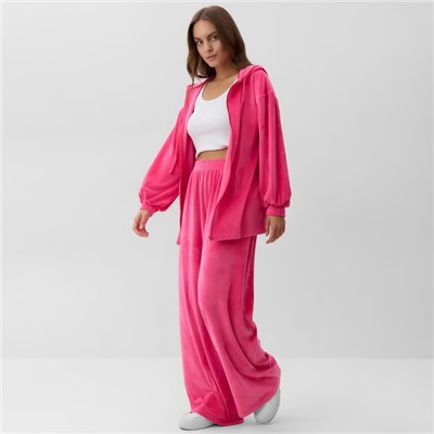 Костюм женский (толстовка и брюки) KAFTAN Plushy р. 40-42, фуксия