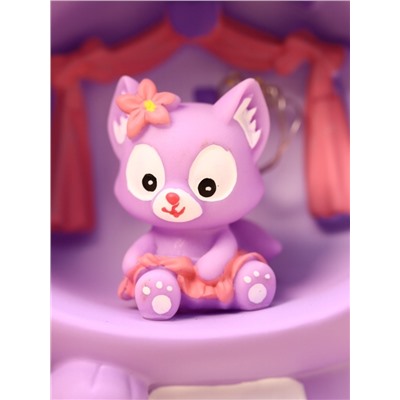 Ночник «Fox flower», purple (18 см), пластик