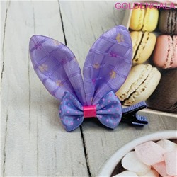 Зажим для волос детский "Уточка с ушками" 5 см УТ4 тип 2