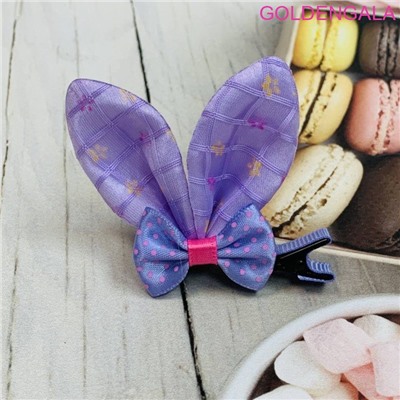 Зажим для волос детский "Уточка с ушками" 5 см УТ4 тип 2