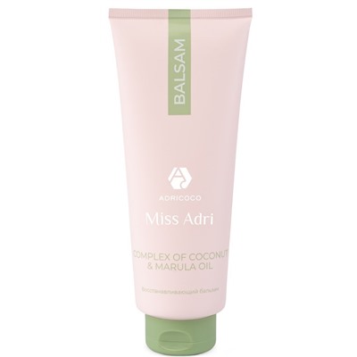ADRICOCO Бальзам 400 мл COCONUT&MARULA Восстанавливающий
