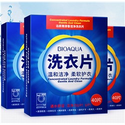 Стиральный порошок в пластинах BIOAQUA (40 шт)