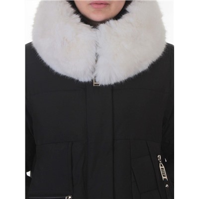 M-M02 BLACK Куртка зимняя женская (200 гр. холлофайбер)