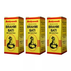 Набор Брахми Бати (3 x 30 таб), Brahmi Bati Set, произв. Baidyanath