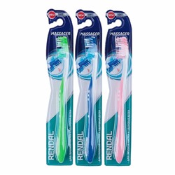 Зубная щетка Rendall Massager, мягкая, 1 шт.