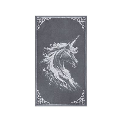 Полотенце махровое 6с103.412ж1 Огненный единорог(графит5) 50х90см