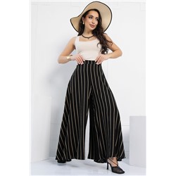 Брюки Камелия (черные/полоска) Б12964-13М