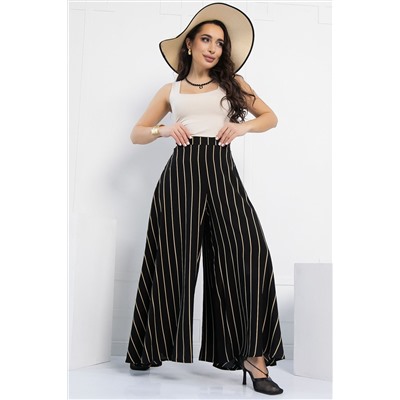 Брюки Камелия (черные/полоска) Б12964-13М