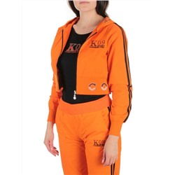 2388 ORANGE/BLACK Костюм спортивный тройка женский (100% полиэстер )