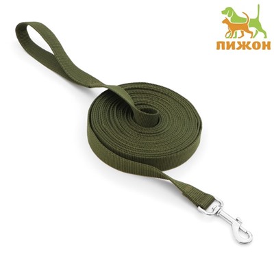 Поводок 7 м × 2.5 см, зеленый