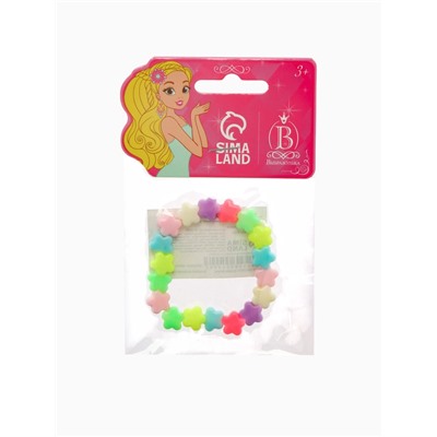 Браслет детский «Выбражулька» цветы, d=6 см. МИКС