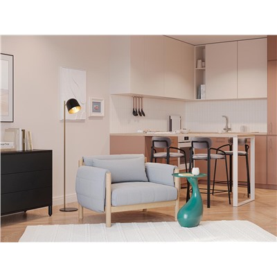 Столик приставной Tiu, Ø36 см, зеленый