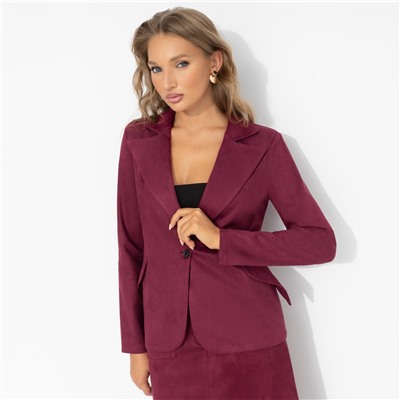 Жакет приталенного силуэта, Шоу-показ (бордовый)