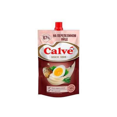 «Calve», майонез «На перепелином яйце» 67%, 200 г