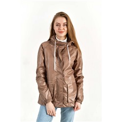 Женская ветровка с отлетной кокеткой, цвет-бронзовый