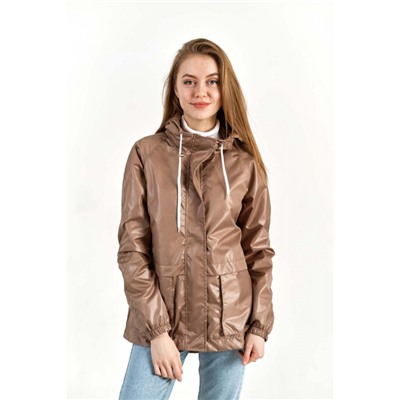 Женская ветровка с отлетной кокеткой, цвет-бронзовый