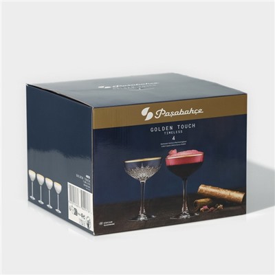 Бокалы для вина Paşabahçe Timeless, 255 мл, набор 4 шт., стекло, прозрачные