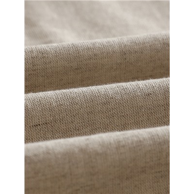 Простыня на резинке SL Home Linen collection 140*200+30 см , цв.бежевый, лён30%/хлопок70%