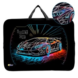 Папка А3 с ручками текстиль 75 мм 475*345 мм ПМД 3-22-4 мал Smart car (тесьма) фольга 72965