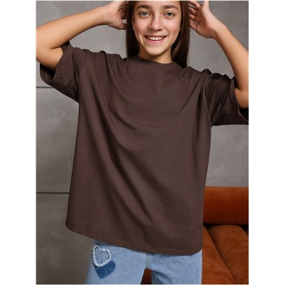 Футболка "Базовая" Шоколад Девочка