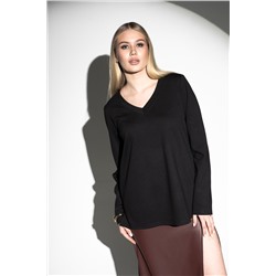 Лонгслив с V- образным вырезом