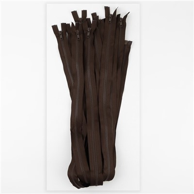 Молния «Трактор», №5, разъёмная, 2 замка, замки автомат, 90 см, коричневая