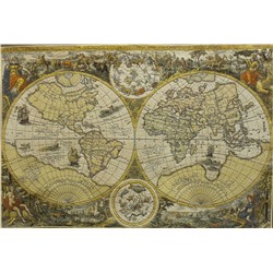 1637 Панно 140х100 Старинная карта Flanders