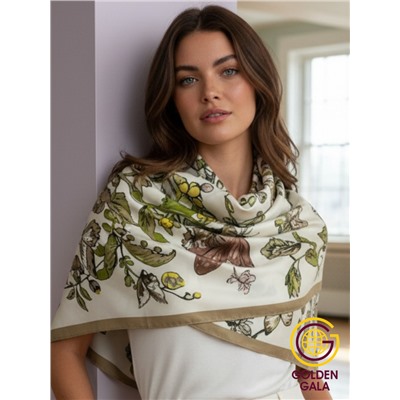 Платок шелковый большой "Парижанка" Арт 2428/35