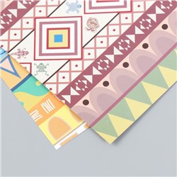 Бумага для скрапбукинга двусторонняя «Этника», плотность 180 г, 15.5×17 см