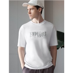 Свободная футболка  с авторским принтом