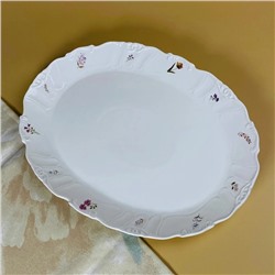 109-231 Овальное блюдо 37х27,5х3см КРОКУС в под.уп.(х6)Фарфор