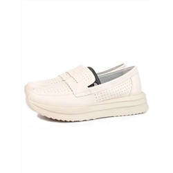 03-SD4-1D BEIGE Полуботинки женские (натуральная кожа)