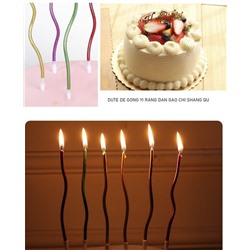 Набор свечей Серпантин (6 штук)