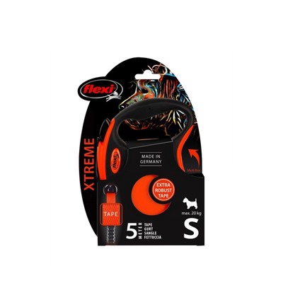 Рулетка Flexi Xtreme tape S (до 15 кг) лента, 5 м черный/оранжевый