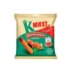 «Кириешки Maxi», сухарики со вкусом «Шашлык» и с кетчупом «Calve», 75 г