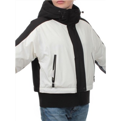 H24-381 BLACK WHITE Куртка зимняя женская (80% пух / 20% перо) M - 44 российский
