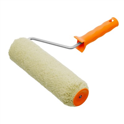 Валик "Фасадные работы", 250 мм, ворс 18 мм, D 48 мм, D ручки 8 мм, полиакрил, полиэстер Сибртех