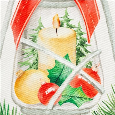 Набор новогодний подарочный "Этель" Christmas red flowers, фартук, полотенце, прихватка