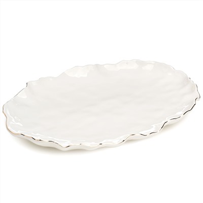 БЛЮДО ОВАЛЬНОЕ LEFARD "CHARM" 35,5*24*3 СМ (С ЗОЛОТОЙ ЛИНИЕЙ)