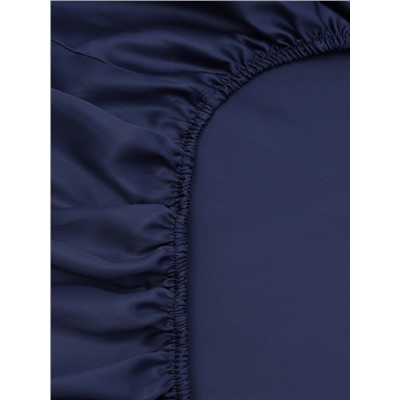 Простыня на резинке SL Home Tencel 140*200+30 см , цв. синий