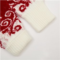 Варежки женские, цвет красный, размер 18