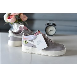 Фиалковые A Nike Air Force из натуральной кожи