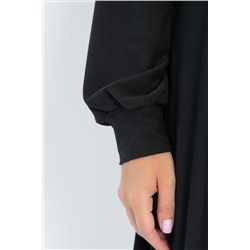 Платье трикотажное Эхо лета (черное) П14366-1М